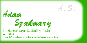 adam szakmary business card